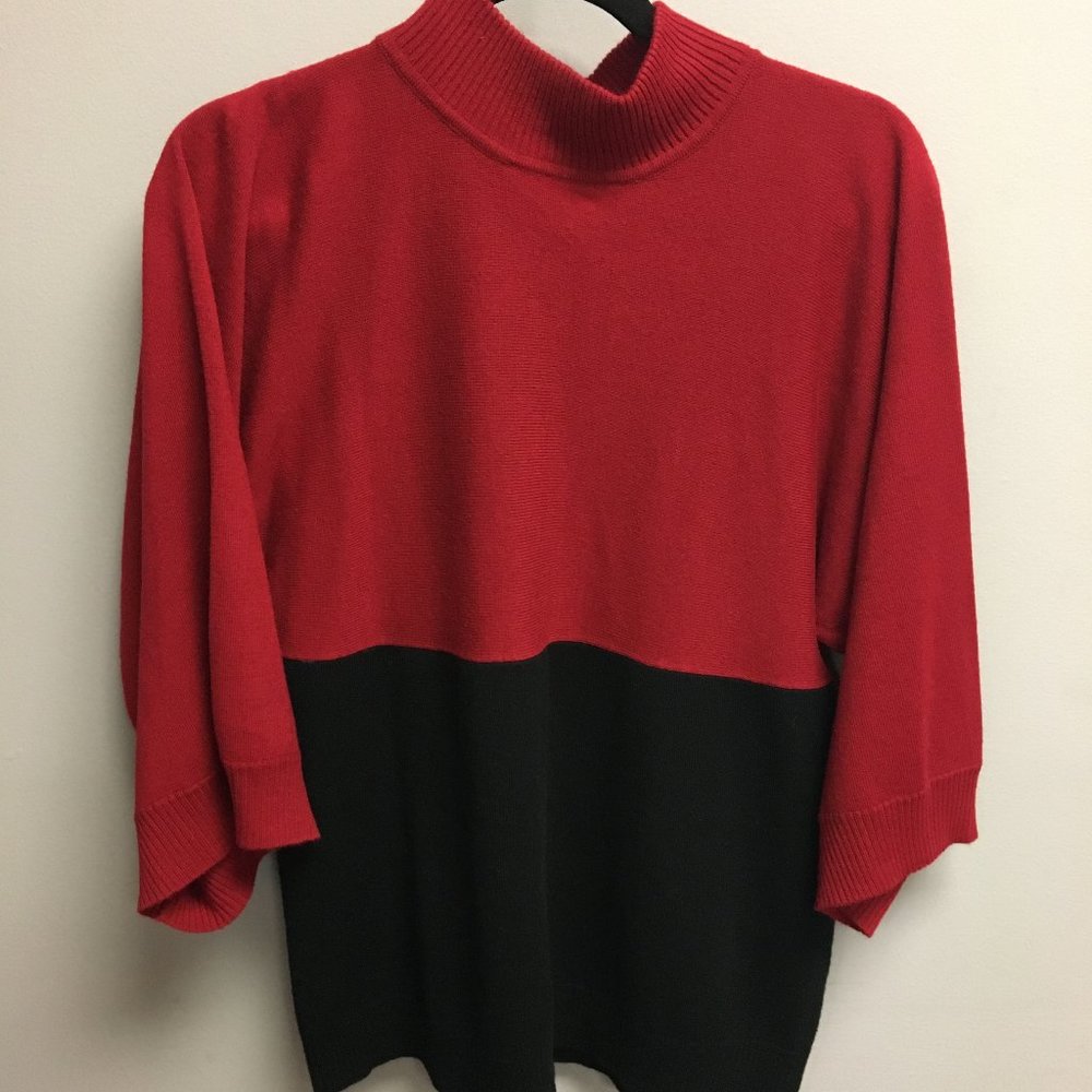 Covington Red & Black Sweater - Size L